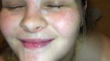 Train Cumshot Facial Hardcore Blonde 