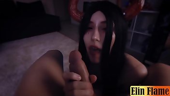 Halloween Teen Creampie Blowjob Handjob 