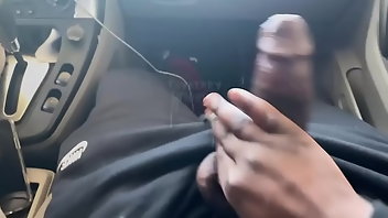 Car Cumshot Teen Black 