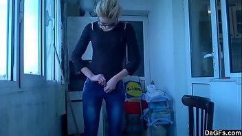 Swedish Teen Blonde Skinny Thong 