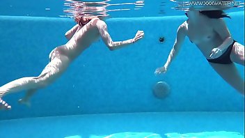 Underwater Lesbian Teen Blonde Outdoor 