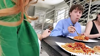 Food MILF Blowjob Redhead Mom 