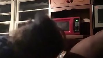 Kitchen Cum Babe Interracial Blowjob 
