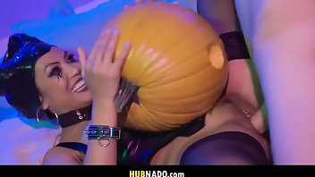 Halloween Stockings Cumshot Party 